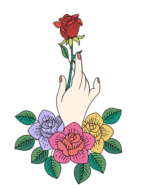 Complementary color finished art