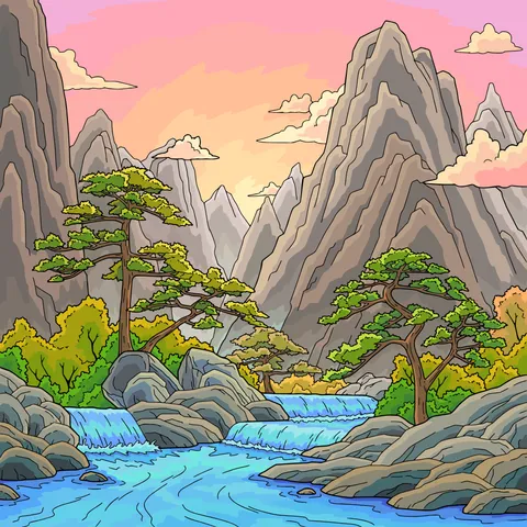 User colored landscape