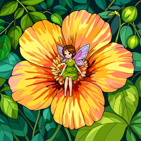 User colored flower